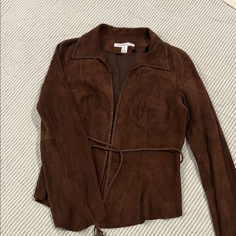 Women's Brown Suede Jacket